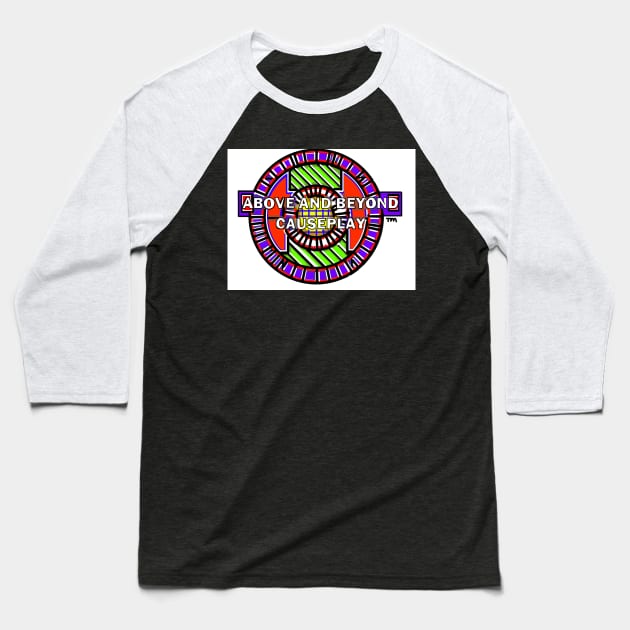 Dead of Night Studios Above and Beyond Causeplay Logo Baseball T-Shirt by Above and Beyond Causeplay